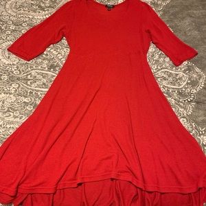 Torrid Red Hi-Lo Sweater Dress - Size 2 (18/20)